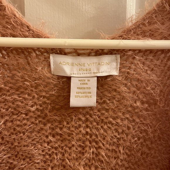 Adrienne Vittadini Sweater Cardigan/Poncho in Pink - Picture 3 of 4